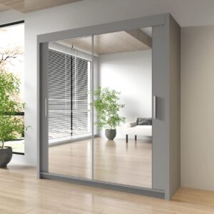 Milan Mirror Sliding Door Wardrobe
