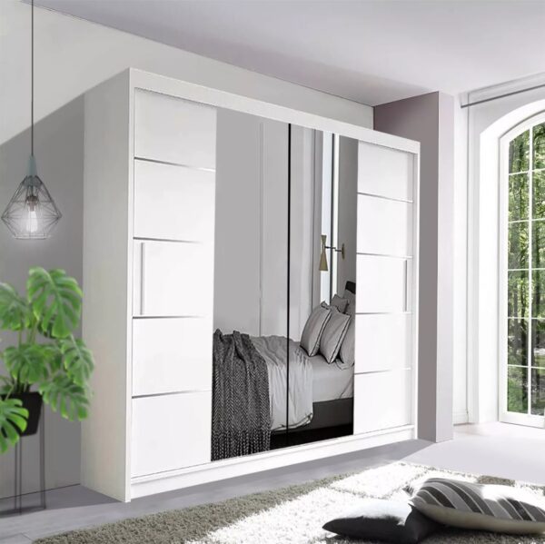 Oslo Mirror Bedroom Sliding Wardrobe