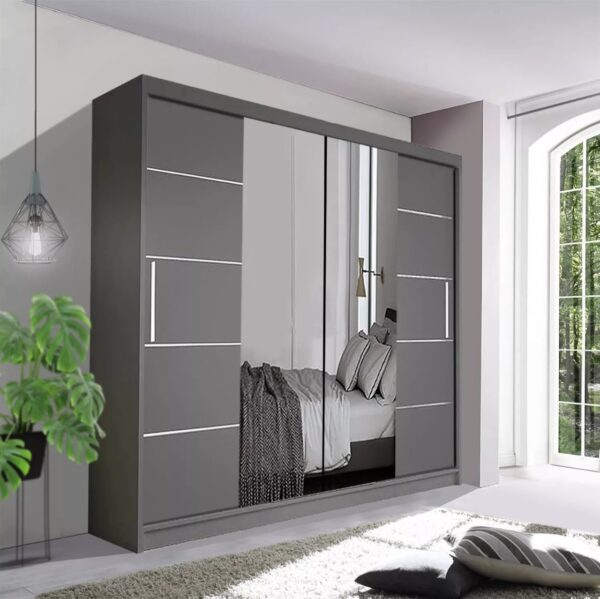 Oslo Mirror Bedroom Sliding Wardrobe