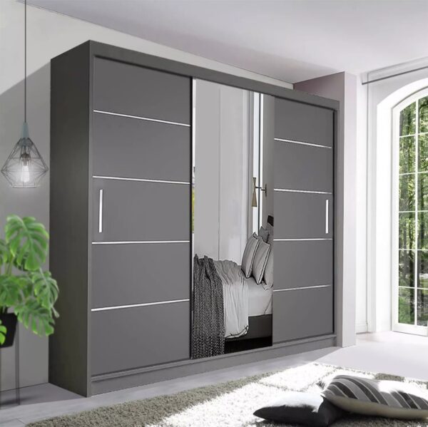 Oslo Mirror Bedroom Sliding Wardrobe