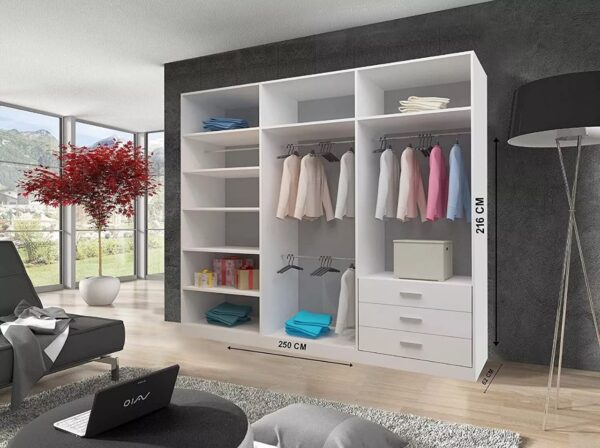 Oslo Mirror Bedroom Sliding Wardrobe