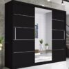 Lyon Modern Mirrored Sliding Door Wardrobe