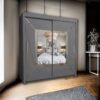 Modern Venice 2-Door Sliding Mirror Wardrobe