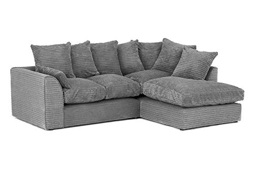 Dylan Jumbo Cord Fabric Sofa - (L shape, corner sofa)