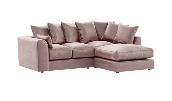 Dylan L-Shaped Plush Velvet Sofa – Fire-Safe UK Design