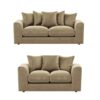 Dylan Plush velvet Fabric Sofa - (3+2 Sofa Set)