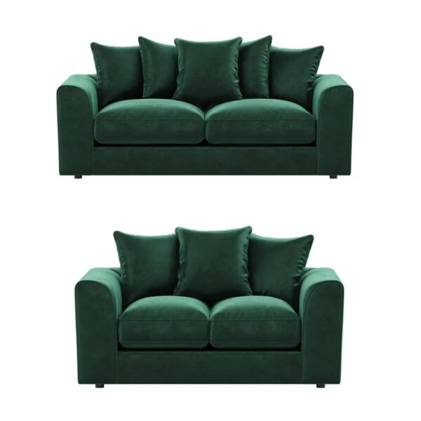 Dylan Plush velvet Fabric Sofa - (3+2 Sofa Set)