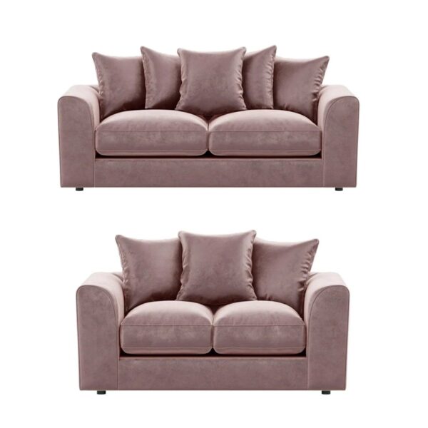 Dylan Plush velvet Fabric Sofa - (3+2 Sofa Set)