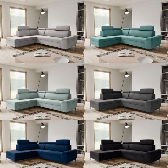 ARTIC Corner Sofa Bed with Storage & Pull-Out Bed