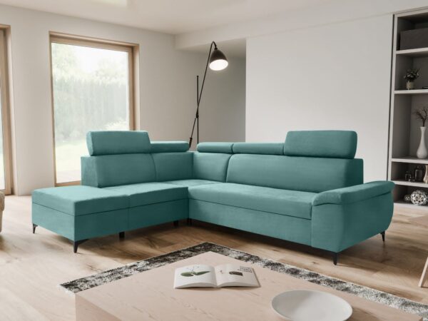 ARTIC Corner Sofa Bed with Storage & Pull-Out Bed