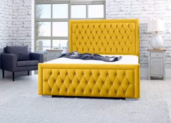 Hilton Upholstered Ottoman Storage Bed – Luxury Fabric Bed Frame in UK