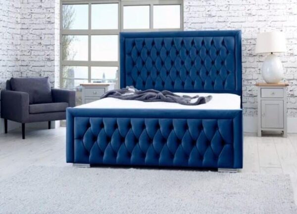 Hilton Upholstered Ottoman Storage Bed – Luxury Fabric Bed Frame in UK