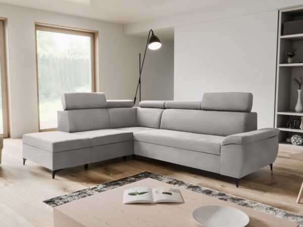 ARTIC Corner Sofa Bed with Storage & Pull-Out Bed