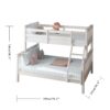 Trio Bunk Bed – Solid Triple Sleeper for Kids & Adults